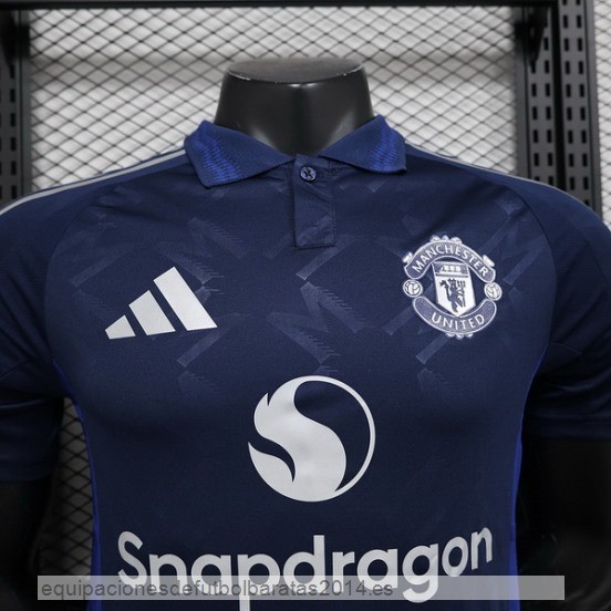 Nuevo 2ª Jugadores Camiseta Manchester United 24/25 Azul Baratas